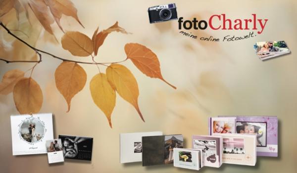 Herbstrabatte bei fotoCharly Bis zu 25% Rabatt auf Kalender, Fotobücher & echte Fotos