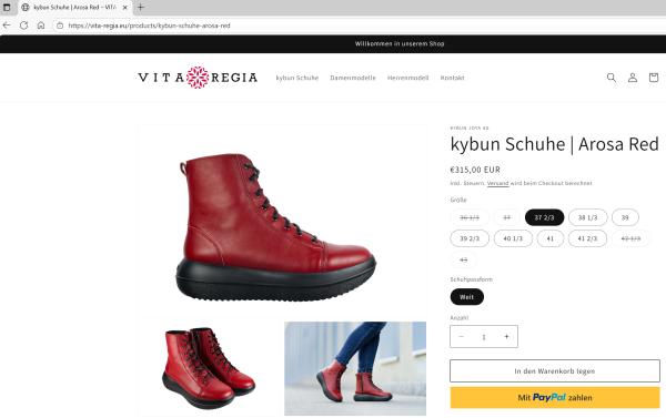 kybun Schuhe online kaufen im neuen VITA REGIA Online-Shop kybun Schuhe online kaufen im neuen VITA REGIA Shop