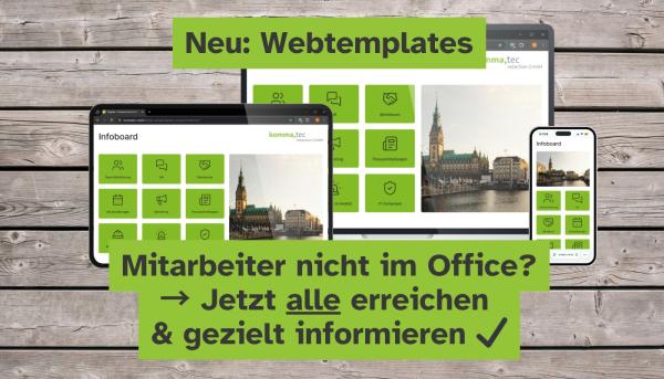 Informationen für alle - mit Webtemplates!