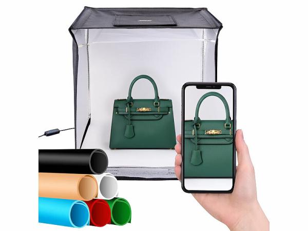 Somikon Fotobox mit LED-Licht