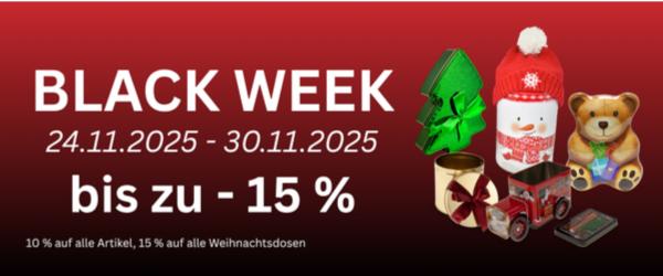 Black Week bei ADV PAX - bis zu 15% Rabatt auf Dosen sichern