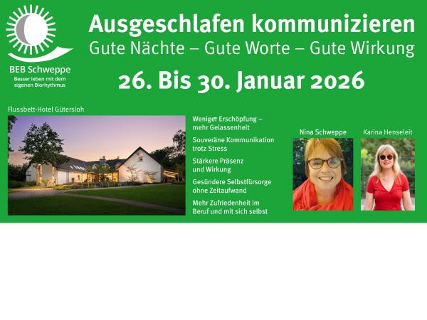 Wie Schlaf die Kommunikation stärkt -   einzigartiges Seminar feiert Premiere