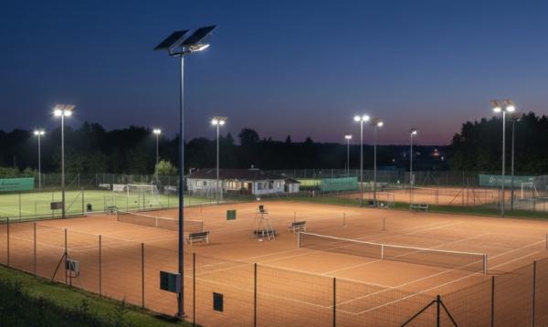 Autarke LED-Solarsysteme für Sportanlagen mit minimalen Infrastrukturkosten