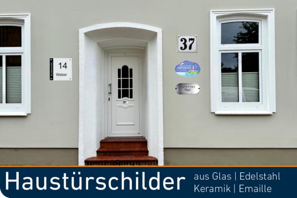 Haustürschilder mit Ihrem Namen - so setzen Sie einen persönlichen Akzent an Ihrer Wohnungstür!