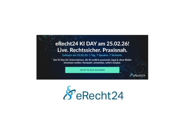 eRecht24 startet KI Day 2026 - Das neue Live-Event für rechtssichere KI-Nutzung