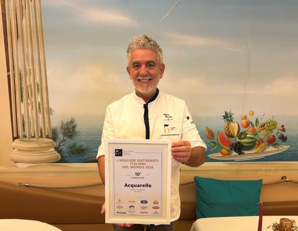 Mario Gambas Acquarello auch 2026 weltweit spitze - Beim "50 Top Italy" Award 2026 gleich mehrfach prämiert: