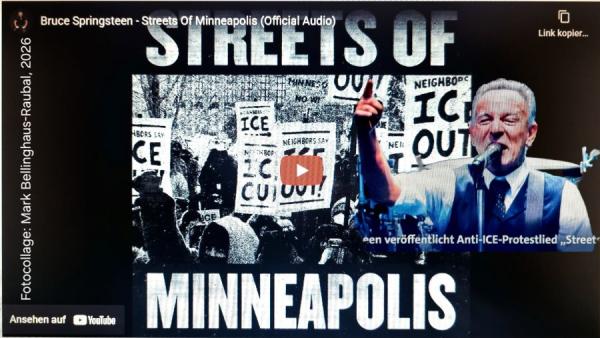 Bruce Springsteen veröffentlicht spontan Anti-ICE-Protestlied "Streets of Minneapolis" gegen Donald Trump