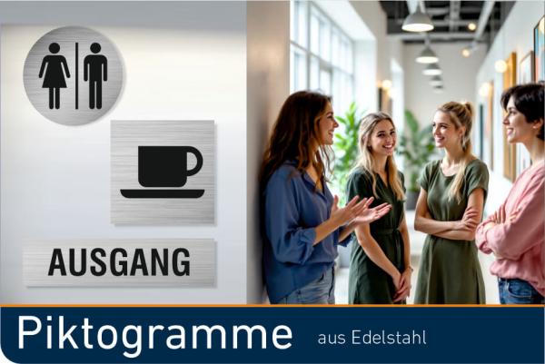 Piktogramme Edelstahl