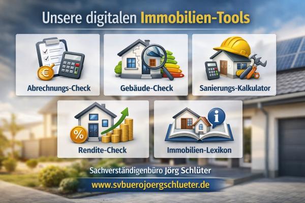 Neue Online-Tools für Immobilienbesitzer: Gebäude-Check, Sanierungs-Kalkulator und Rendite-Analyse jetzt online
