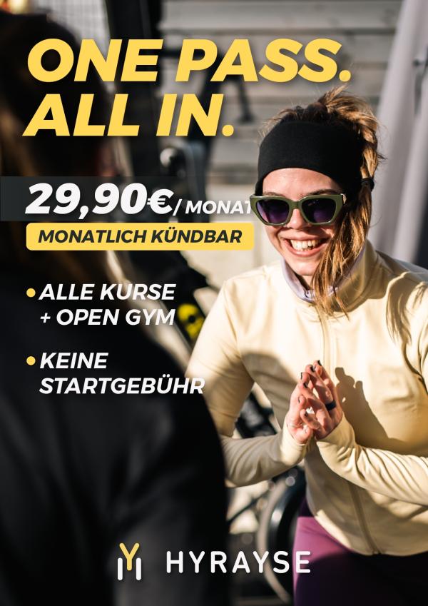 Frühlingsstart in die Outdoor-Fitness-Saison mit neuem HYRAYSE "One Pass"