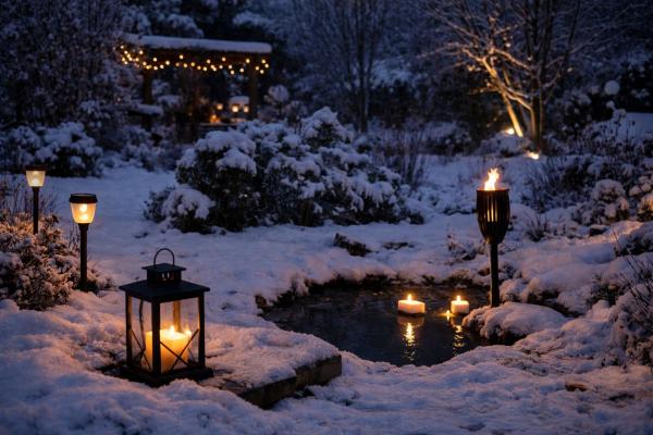 Gartenbeleuchtung im Winter: Norbert Seeger über Solarlichter, Kerzen und LED-Ideen