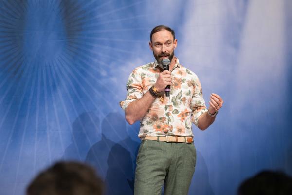 Sebastian Ziegler begeistert auf dem Founder Summit.