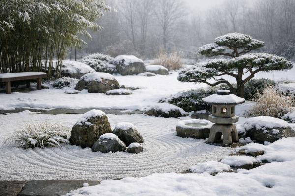 Minimalistische Wintergärten: Inspiration aus Japan, vorgestellt von Norbert Seeger