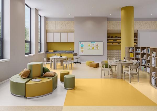 Tarkett präsentiert 4 neue Vinyl- und Teppichfliesen