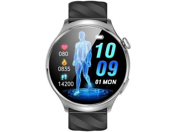 newgen medicals Vitaluhr FBT-230 mit App, AMOLED