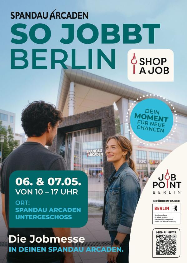 Karriere-Update beim Einkaufsbummel: "Shop A Job" bietet neue Berufsperspektiven in den Spandau Arcaden