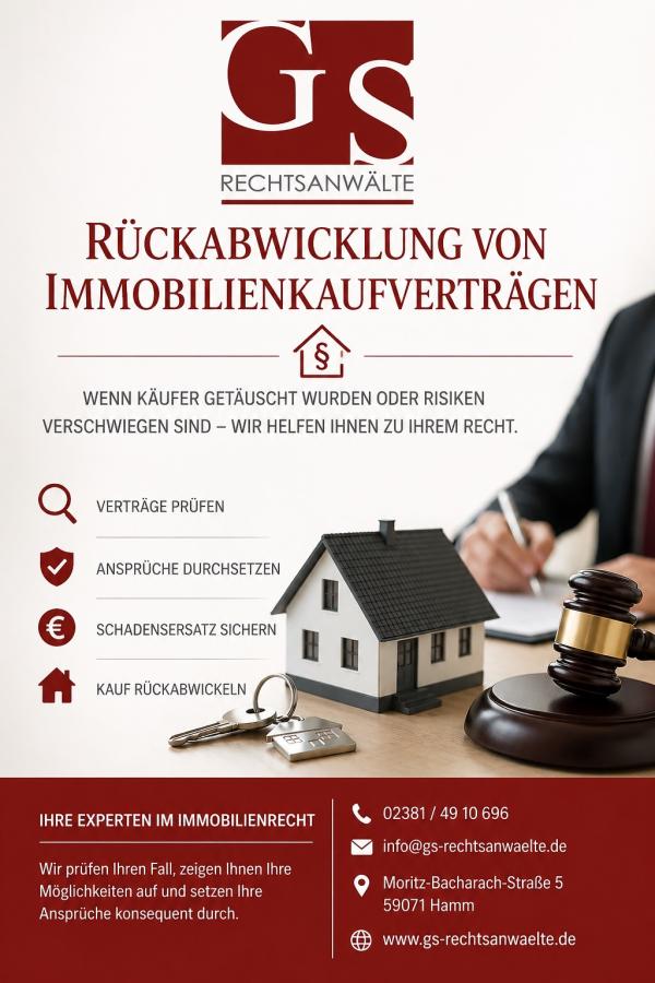 Rückabwicklung von Immobilienkaufverträgen