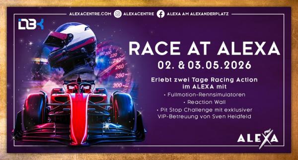 ALEXA Shoppingcenter lädt zum Erlebniswochenende mit verkaufsoffenem Sonntag