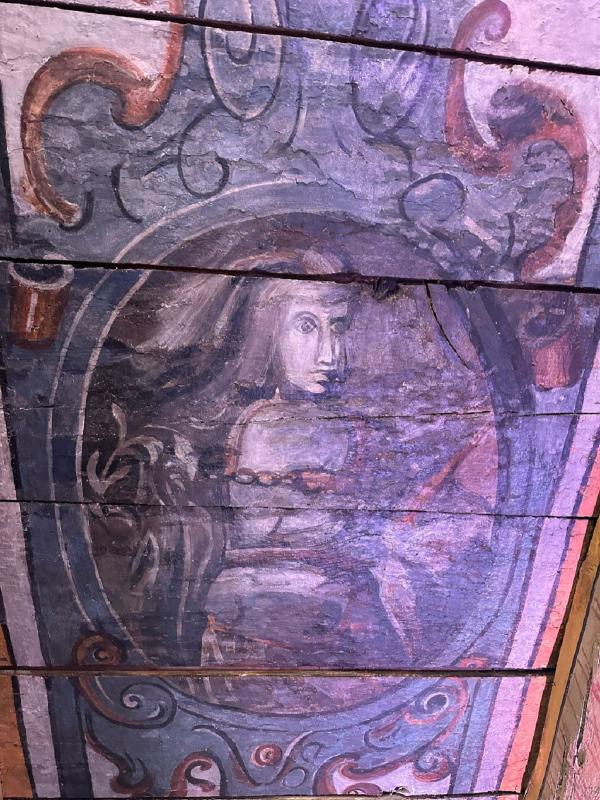 Historisches Deckenportrait in Hamburger Galerie AhoiArt