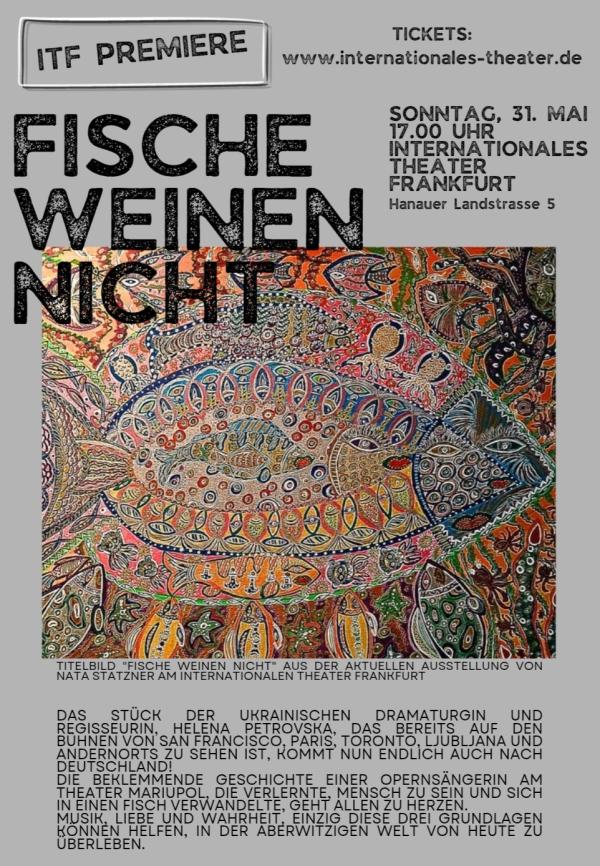 Ukrainische Kunst im Internationalen Theater Frankfurt - Einladung zur Theaterpremiere & Kunstausstellung