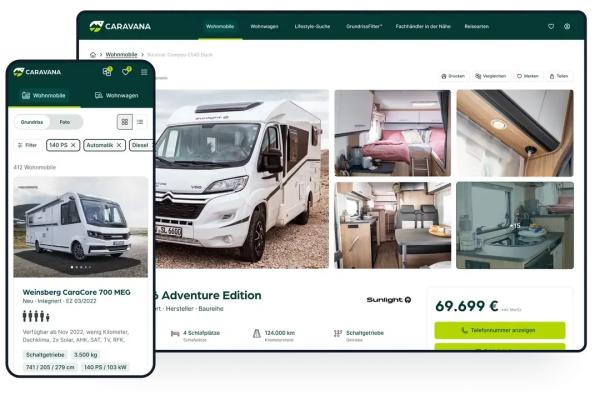 Sicherer Wohnmobilkauf auf CARAVANA.de