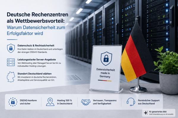 Deutsche Rechenzentren als Wettbewerbsvorteil: Warum Datensicherheit zum Erfolgsfaktor wird