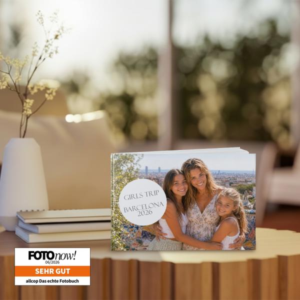 allcop Fotobuch mit "Sehr Gut" ausgezeichnet in FOTOnow!