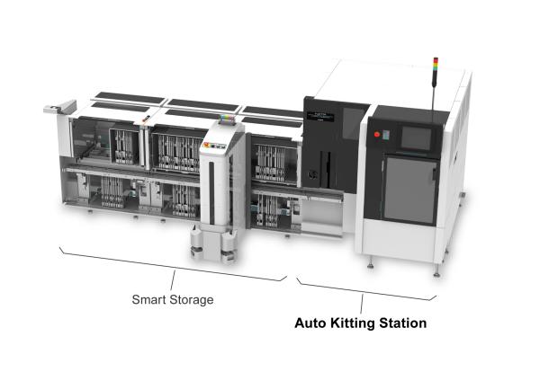 Weltneuheit von FUJI: Auto Kitting Station automatisiert erstmals das Bestücken von Feedern mit Gurtrollen
