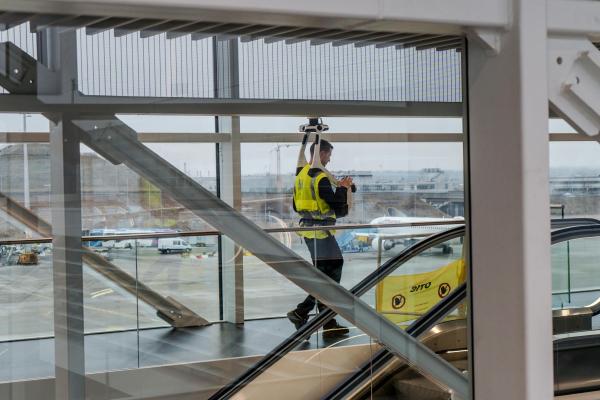 Construction Komplete: NavVis unterstützt Flughafen München mit Dynamic Laserscanning beim Bau des Terminal 1-Pier