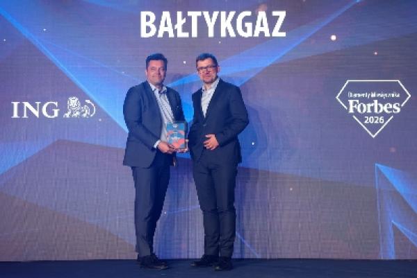Rheingas-Tochter BAŁTYKGAZ erneut mit dem &bdquo;Forbes Diamond&ldquo; ausgezeichnet