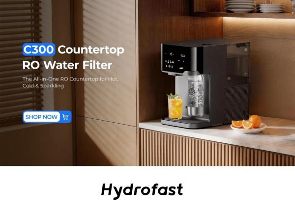 Hydrofast C300 und W100 Auftisch-RO-Wasserfilter: Intelligente Trinkwasserversorgung zum Prime Day 2026