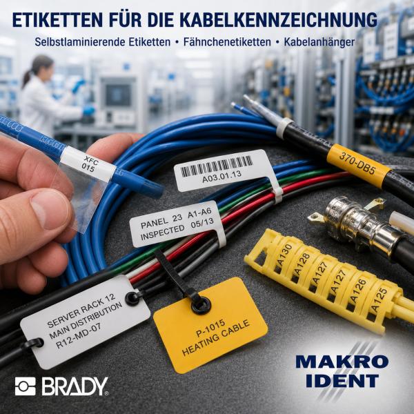 Kabelkennzeichnungen für Industrie und Schaltschrankbau 