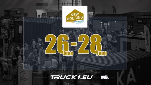 Partnerschaft von Truck1 und New Housing 2026: Effiziente Logistik für die Branche der mobilen Architektur