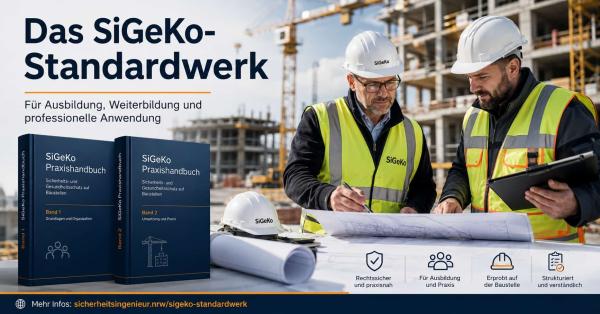 Neues zweibändiges SiGeKo-Standardwerk für Ausbildung, Weiterbildung und Baustellenpraxis erschienen