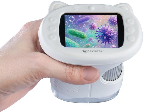 Playtastic Digitales Akku-Kinder-Mikroskop DM-355