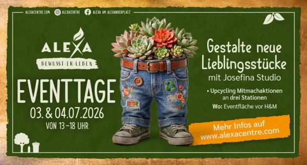 ALEXA lädt zu &bdquo;ALEXA bewusst (er) leben&ldquo;-Upcycling-Tagen ein
