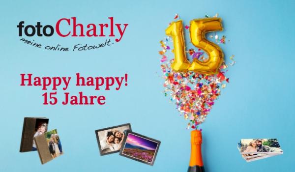 fotoCharly feiert Geburtstag und Sie kriegen die Geschenke!