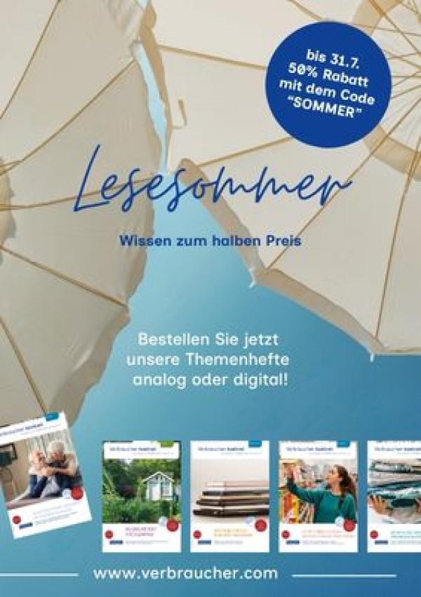 Lesesommer: Wissen zum halben Preis