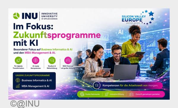 INU und Silicon Valley Europe verbinden Hochschulbildung mit Europas Netzwerk der digitalen Transformation