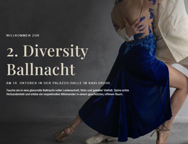 2. Diversity-Ballnacht in Karlsruhe am 10.10.2026