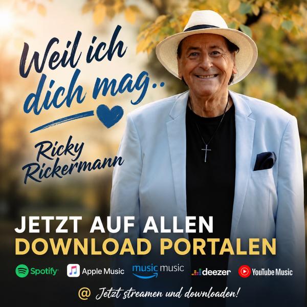 Weil ich dich mag - die neue Liebeshymne von Ricky Rickermann