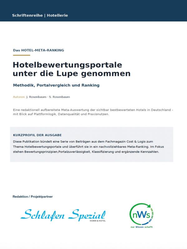 Neue Studie analysiert 20 Hotelbewertungsportale: Erstmals Meta-Ranking für den deutschen Hotelmarkt erstellt