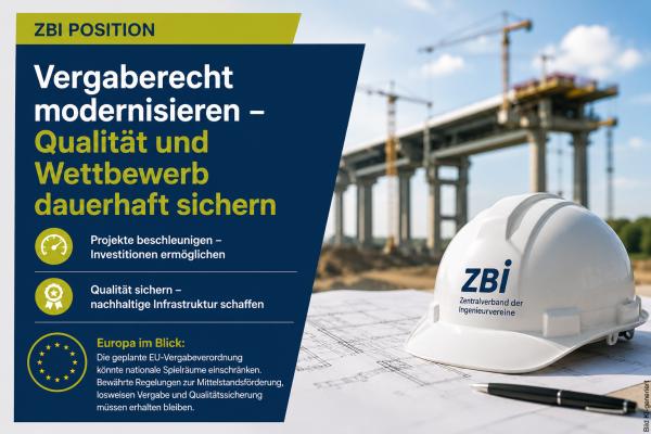 ZBI: Vergaberecht modernisieren - Qualität und Wettbewerb dauerhaft sichern