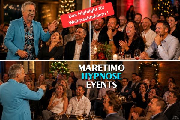 Maretimo Hypnoseshow zur Weihnachtsfeier - ein außergwöhnliches Erlebnis statt Standardprogramm