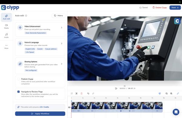 Clypp sichert Industriewissen mit neuem KI-Editor