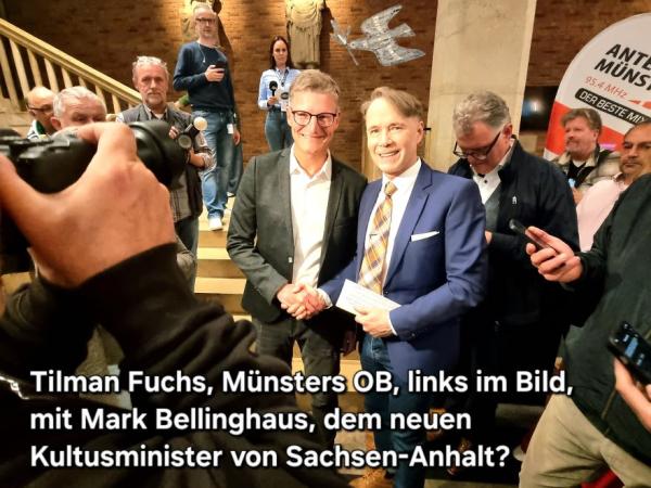 Mark Bellinghaus, Schauspieler (Der Name der Rose), 63: Bewerbung als neuer Kultusminister von Sachsen-Anhalt