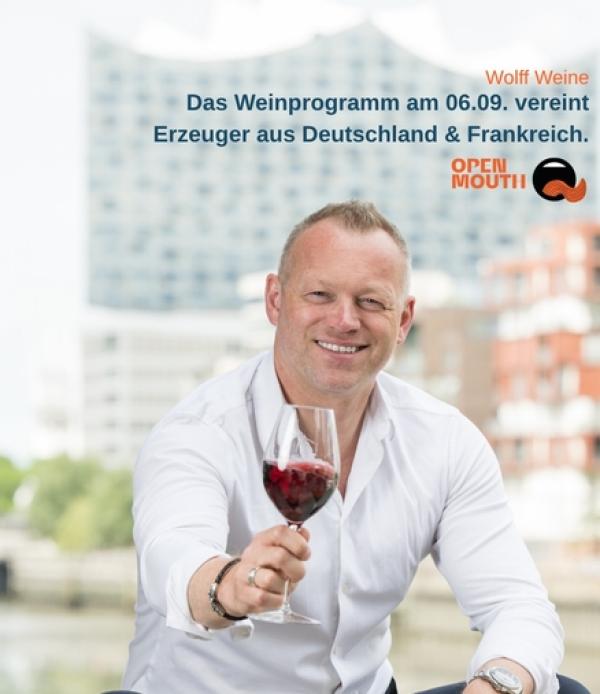 Wolff Weine ist 2026 Weinpartner von Hamburgs Sterne by OPEN MOUTH.