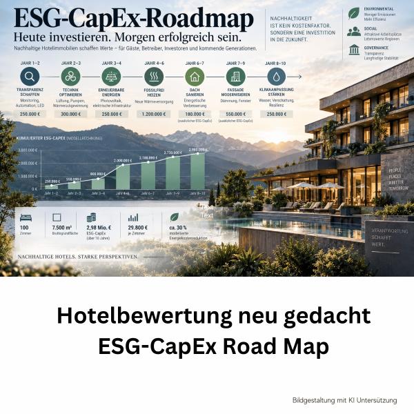 Hotelimmobilie - Berechnung einer ESG-CapEx-Roadmap