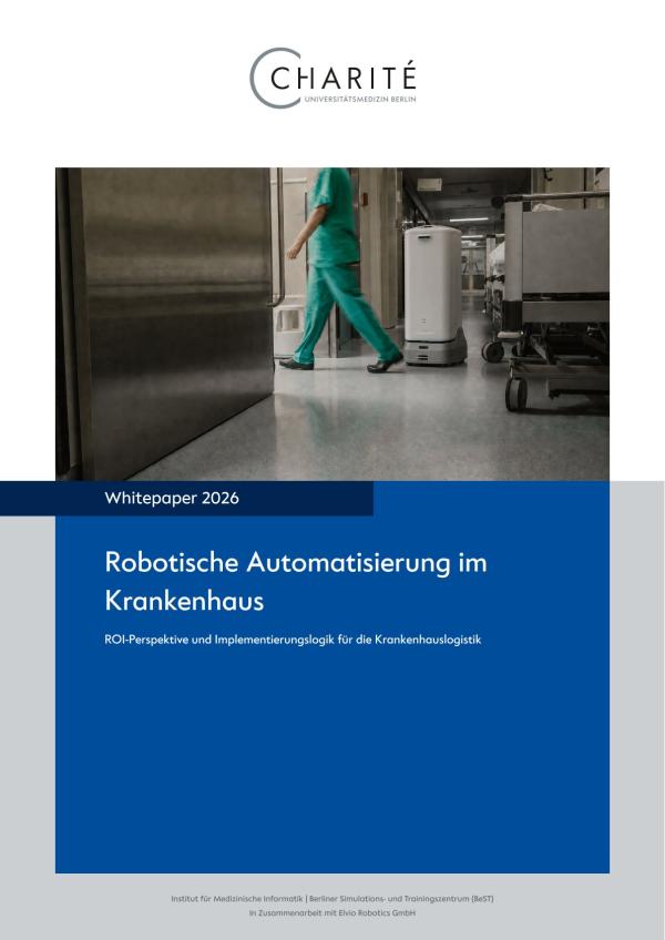 Neues Whitepaper von Elvio und der Charit&eacute; belegt das Potenzial autonomer Krankenhauslogistik