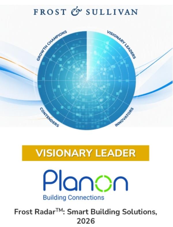 Planon im Frost Radar&trade; für Smart-Building-Lösungen als Visionary Leader ausgezeichnet